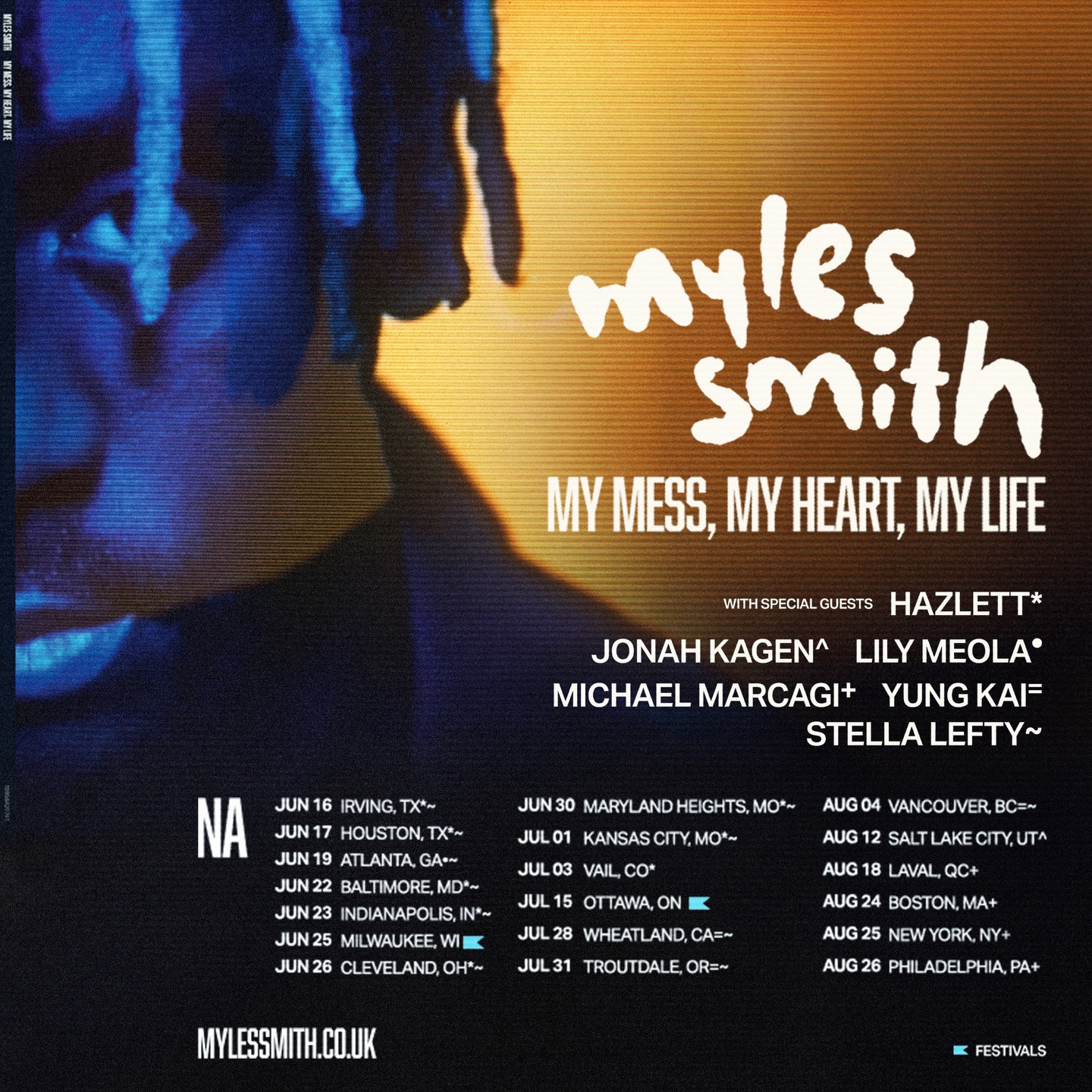 Michael Marcagi My Mess, My Heart, My Life Tour Poster 2026